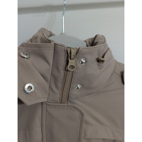 Blanc Noir Mastermind 2.0 Jacket Tan Military Hood Size S Full Zip Cargo - Picture 6 of 11